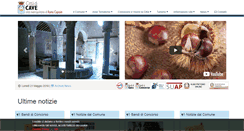 Desktop Screenshot of comune.cave.rm.it
